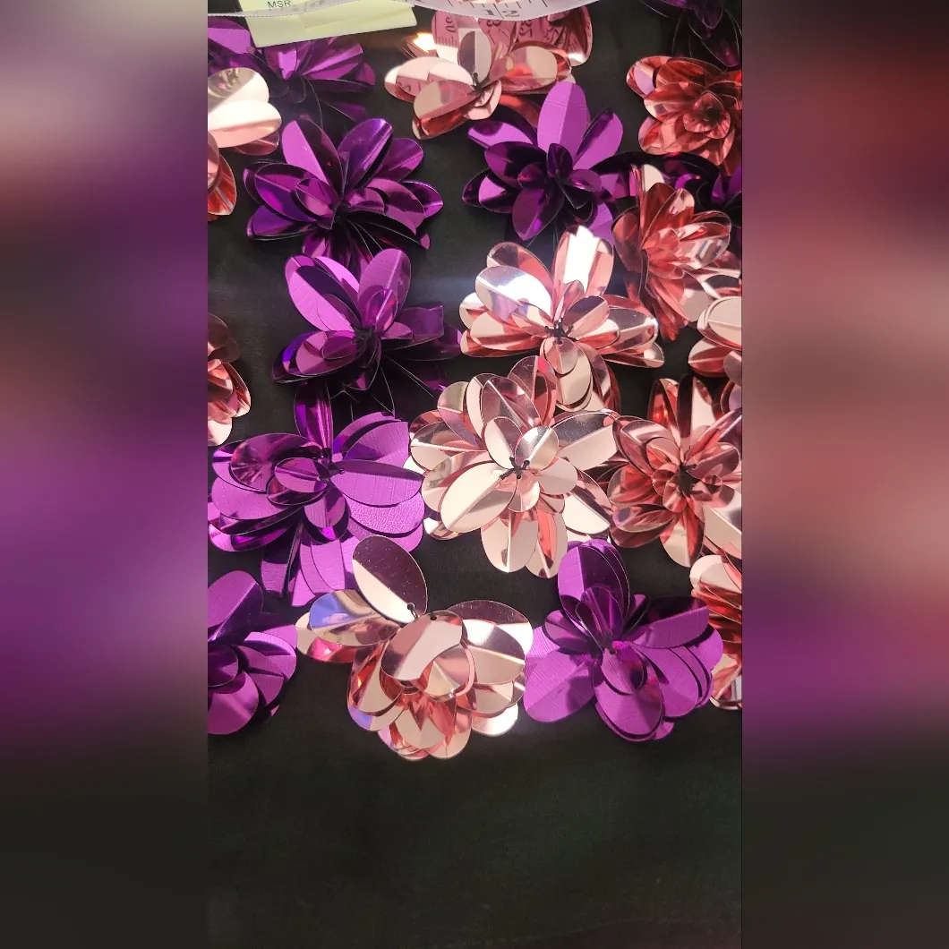 ERIN by Erin Fetherston fuschia and black embellished cocktail dress Size 8 - Image 15