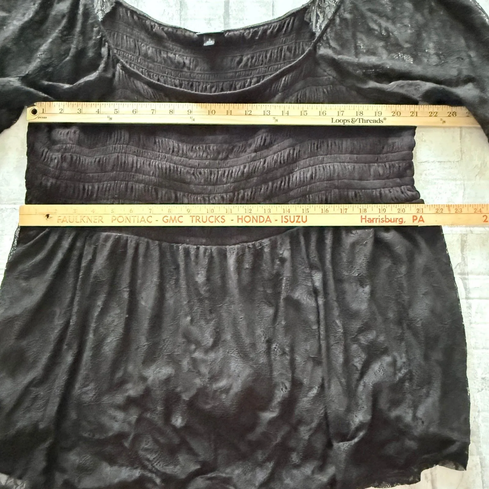 Torrid Babydoll Stretch Lace Smocked Square Neck Romantic Cottagecore Goth Top 5 - Image 8