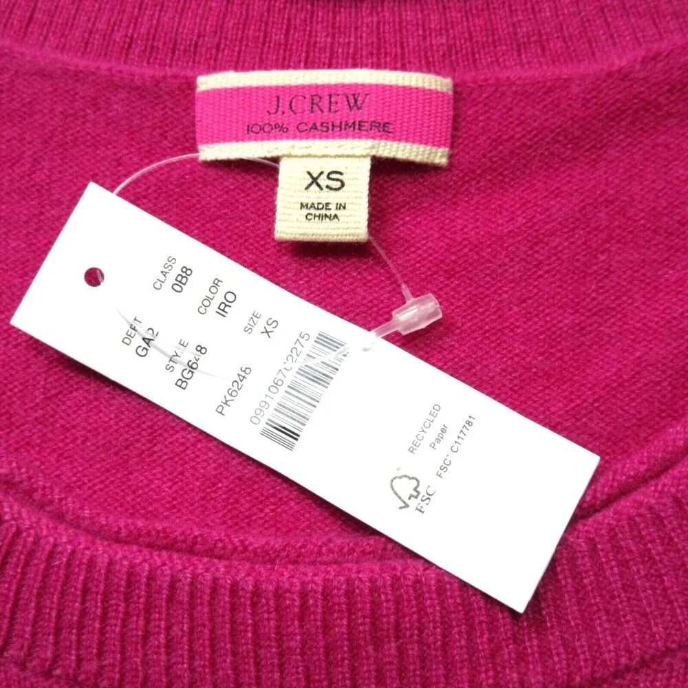 NWT J.Crew Short-sleeve Cashmere Relaxed T-shirt in Icy Rose Pink Sweater XS - Image 3