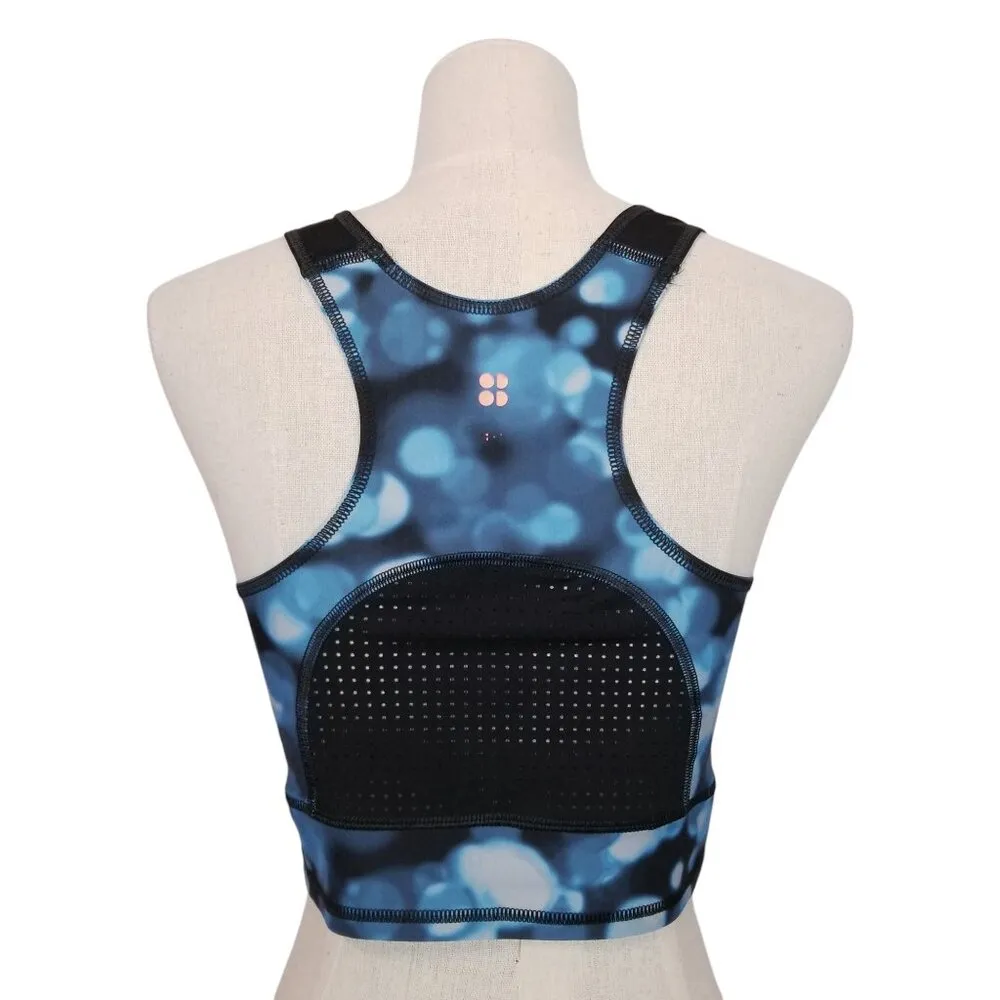 Sweaty Betty x ModelFit Homestraight Crop Blue Sz Small - Image 3