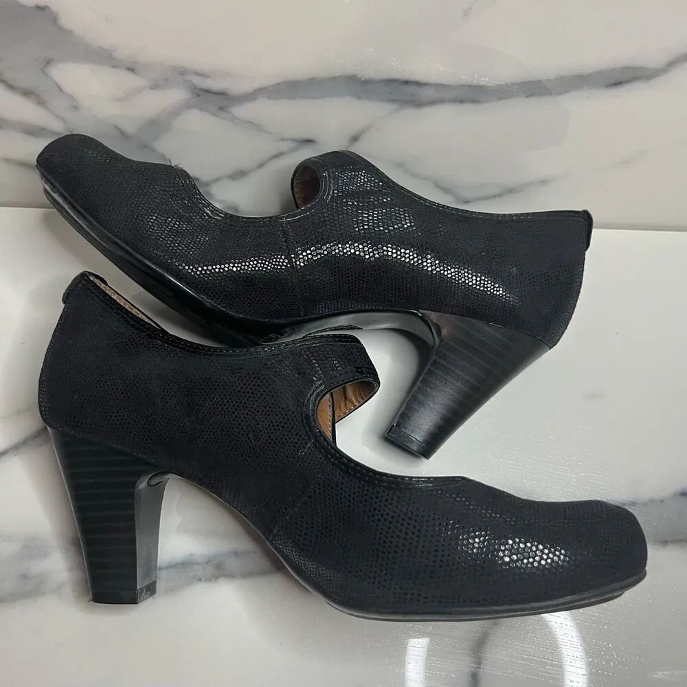 Jaclyn Smith Women's Black Comfort Mid Heel Mary Janes Tila Santos Heels Sz 9.5W - Image 5