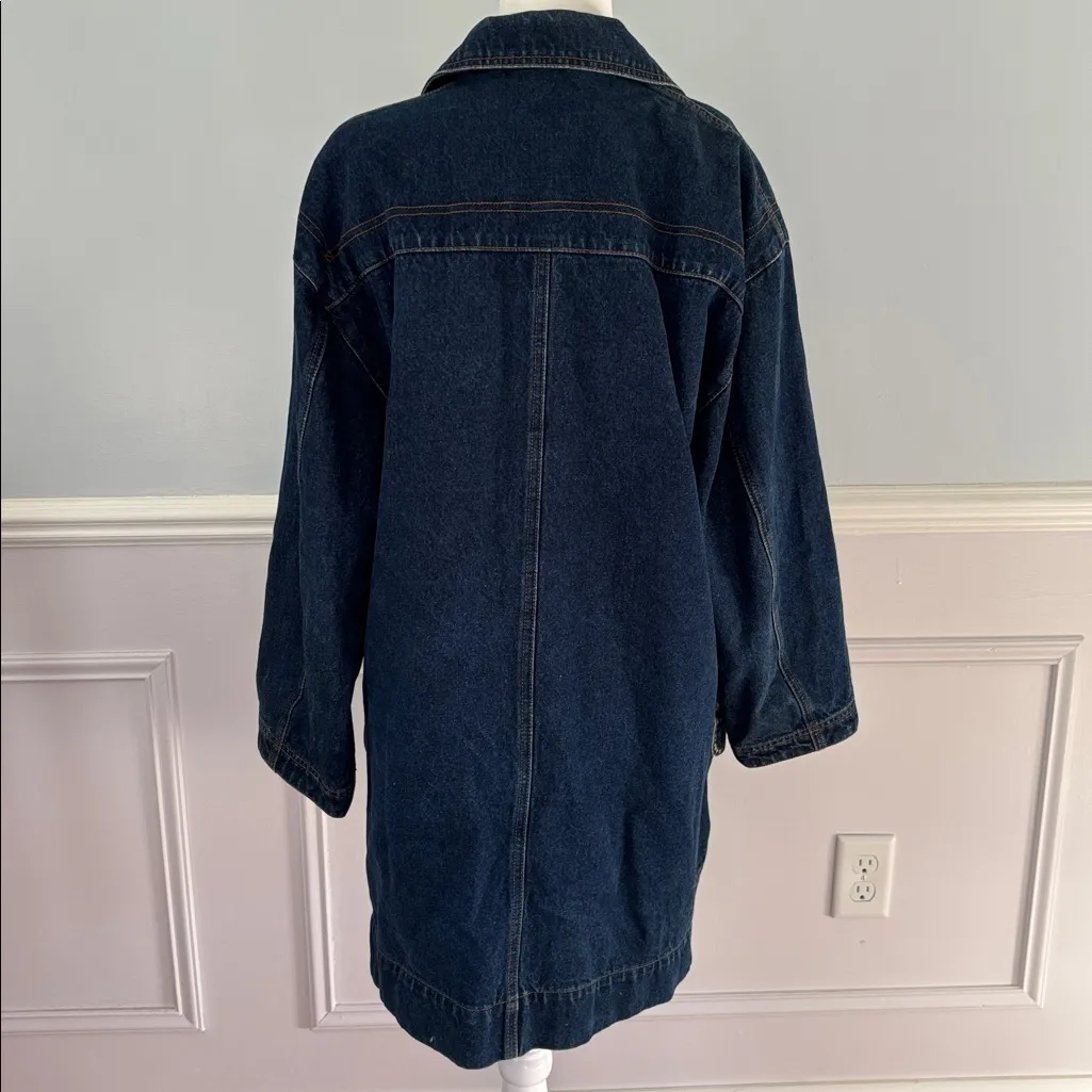 Charter Club Weekend Wear Red Plaid Cotton Chore Coat Sz Large Outerwear Flannel - Image 10