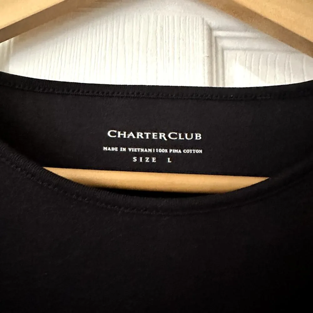 Charter Club Flamingo Graphic Shirt Sz L - Image 3