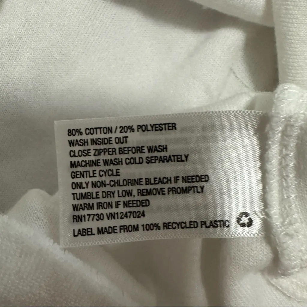 Stoney Clover Lane Terry Cropped Pullover Sweatshirt 1/4 Zip Size Medium - Image 8