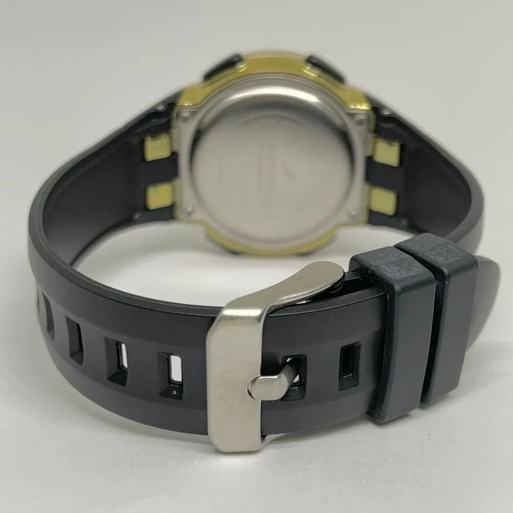 Armitron pro sport women’s digital quartz watch gold black tone 37mm case WR run - Image 4