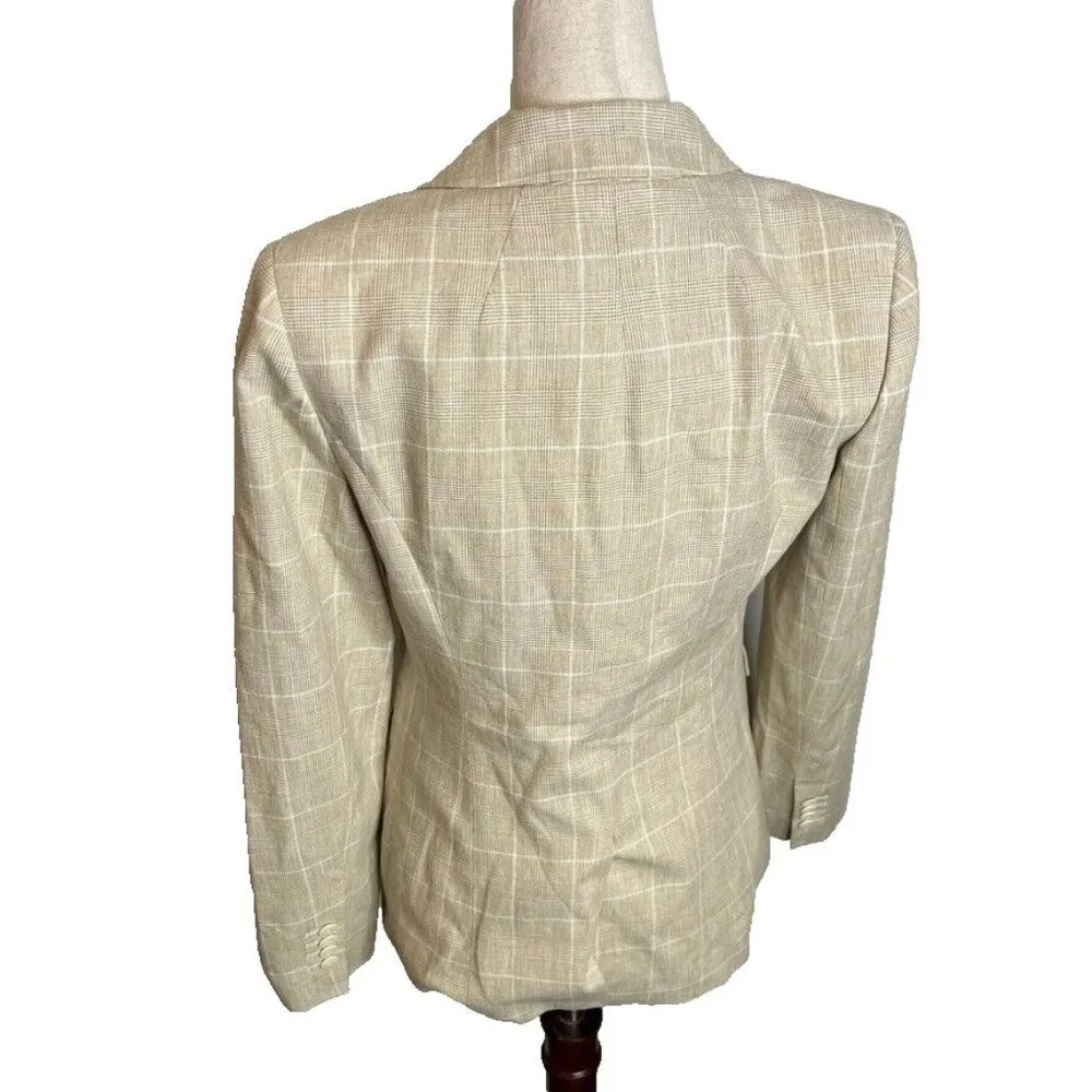 Madewell $178 Womens The Slim Blazer in Glen Plaid Size 0 NQ329 - Image 7