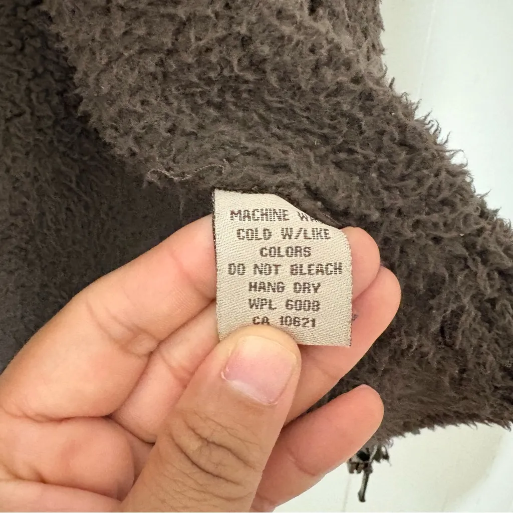 Powder River Womens Brown Sleeveless Vest Hooded Size XL - Image 6