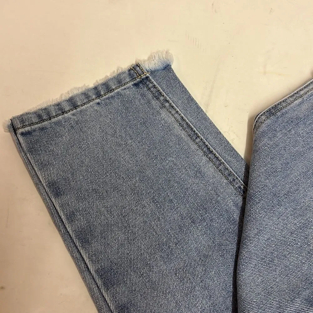 Nature Denim Distressed Mom Medium Wash Jeans Size 0 D30 - Image 11