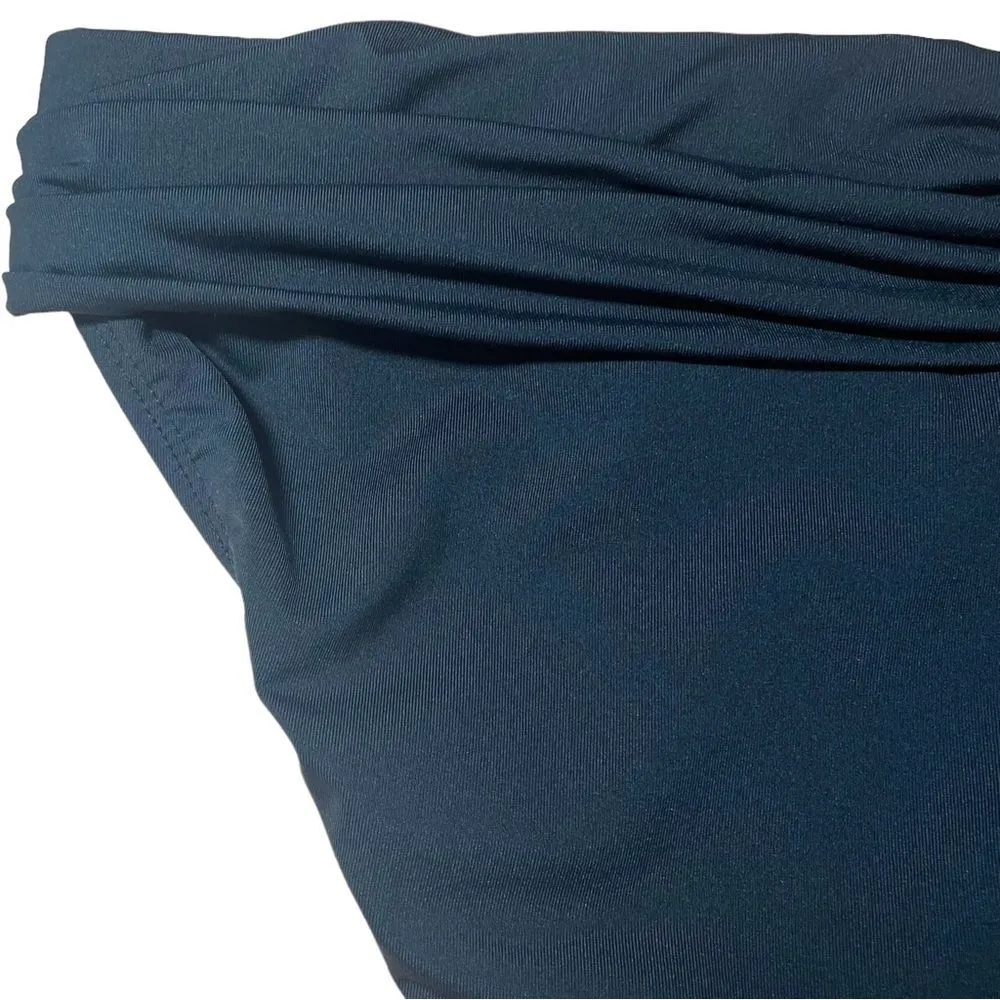 NWT Vintage Jantzen Black Ruched Waistband Bikini Bottom Womens Size 16 | XL NEW - Image 4