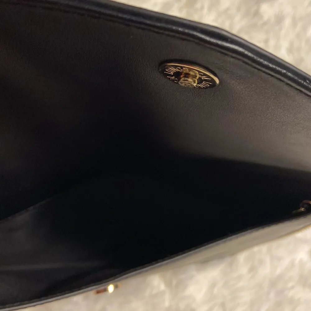 Nine West Envelope Clutch Bag Black/Gold - Image 7