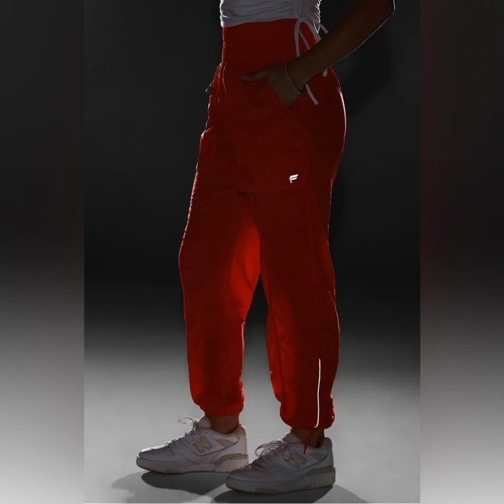 Fabletics Ultra high waisted piped nylon pant orange size XXL/1X‎ - Image 3