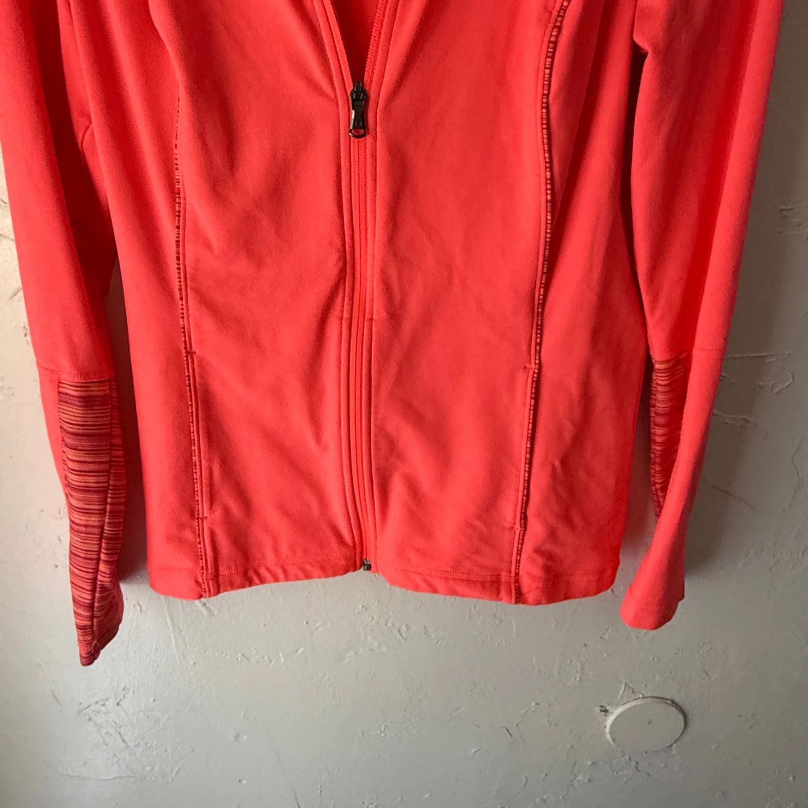 Under Armour All Season Gear Zip Jacket Coral Pink Striped Trim Size M‎ - Image 3