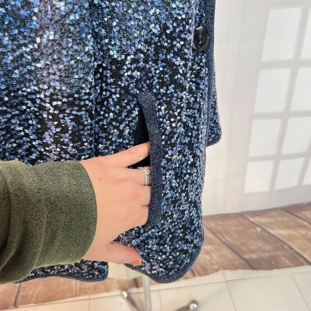 Orvis Blue Button Down Long Sleeve Cardigan Sweater Size Large - Image 4