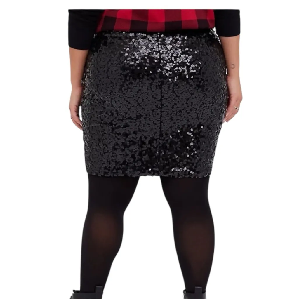 ✨ Torrid Sequin Mini Skirt – Size 1 ✨ - Image 2