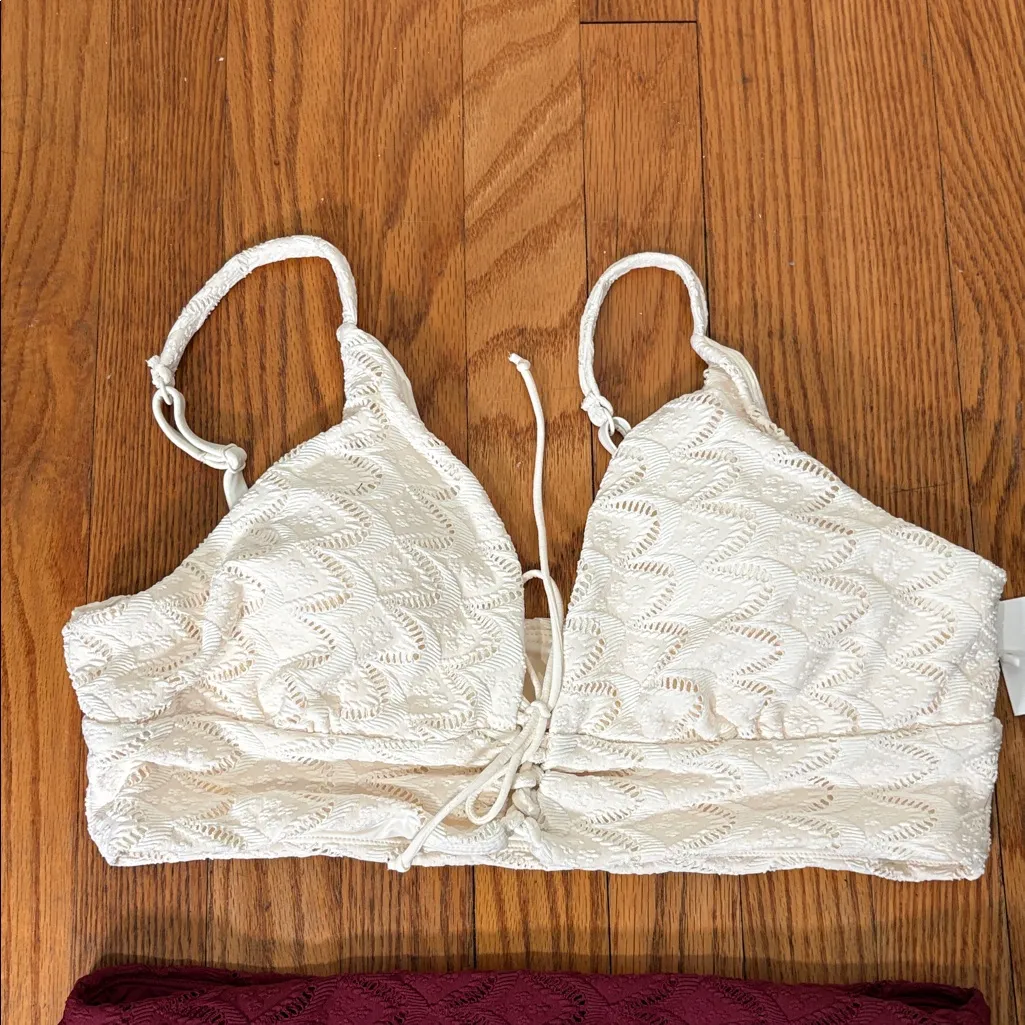 Andie Bikini Set Cabarete Top Super High Waisted Bottom Lace size Large NWT - Image 5