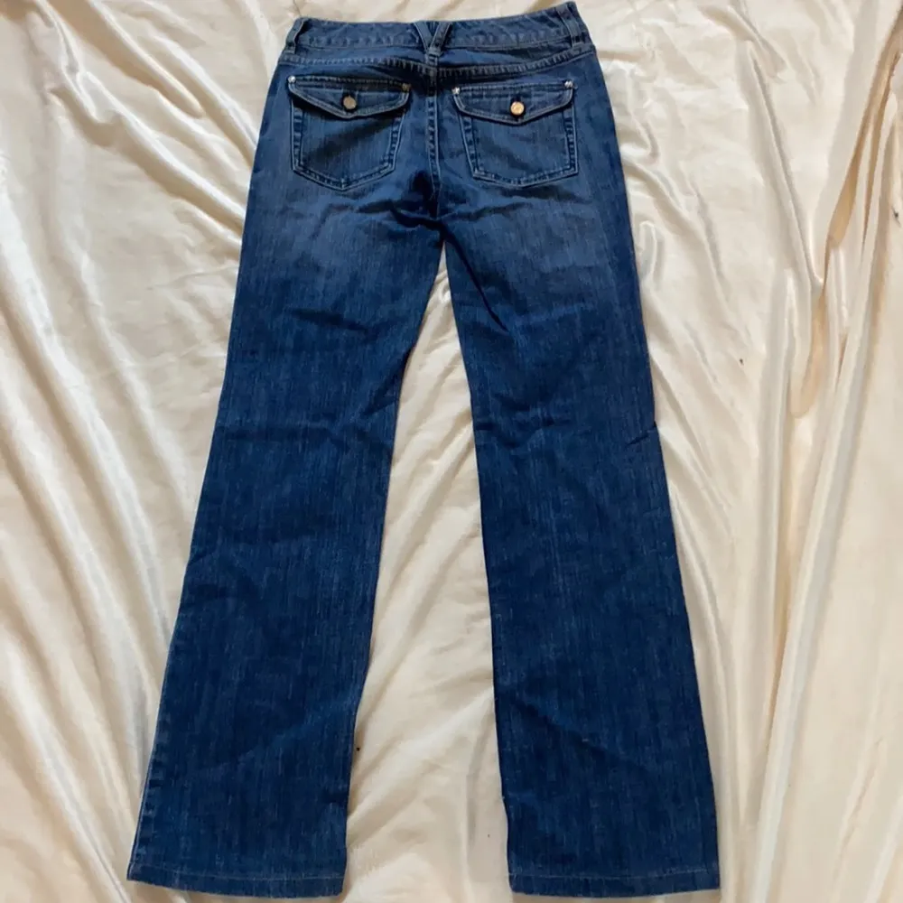 WHBM Dark Wash Boot Leg Jeans 00R XC! - Image 4