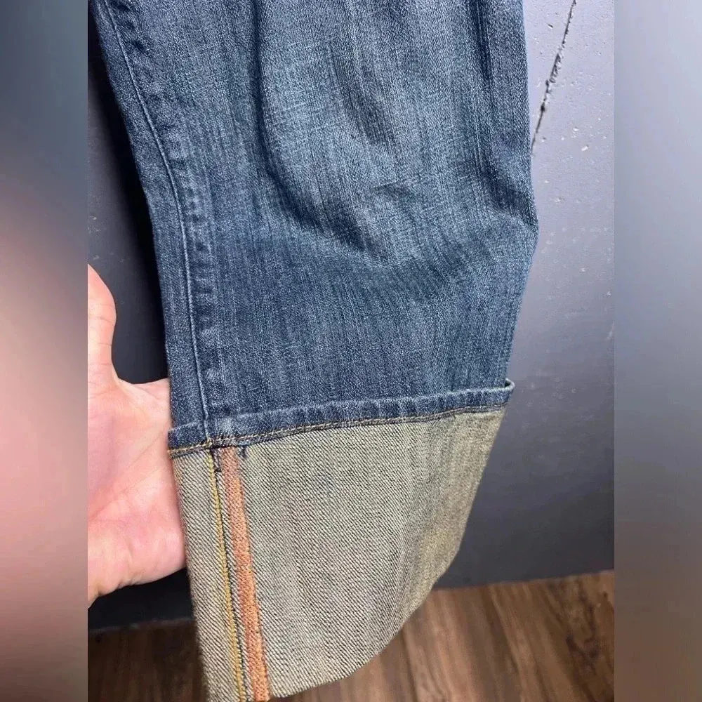 Loft "Marisa" cute cropped mid rise cuffed hem stretch denim jeans - Image 3