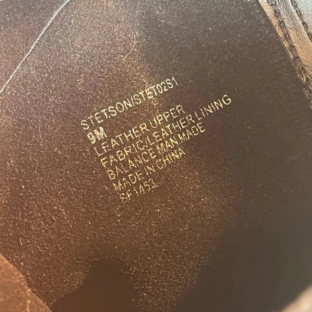 Steve Madden Stetson Black Suede Leather boots Western Cowgirl Country style 9 - Image 7