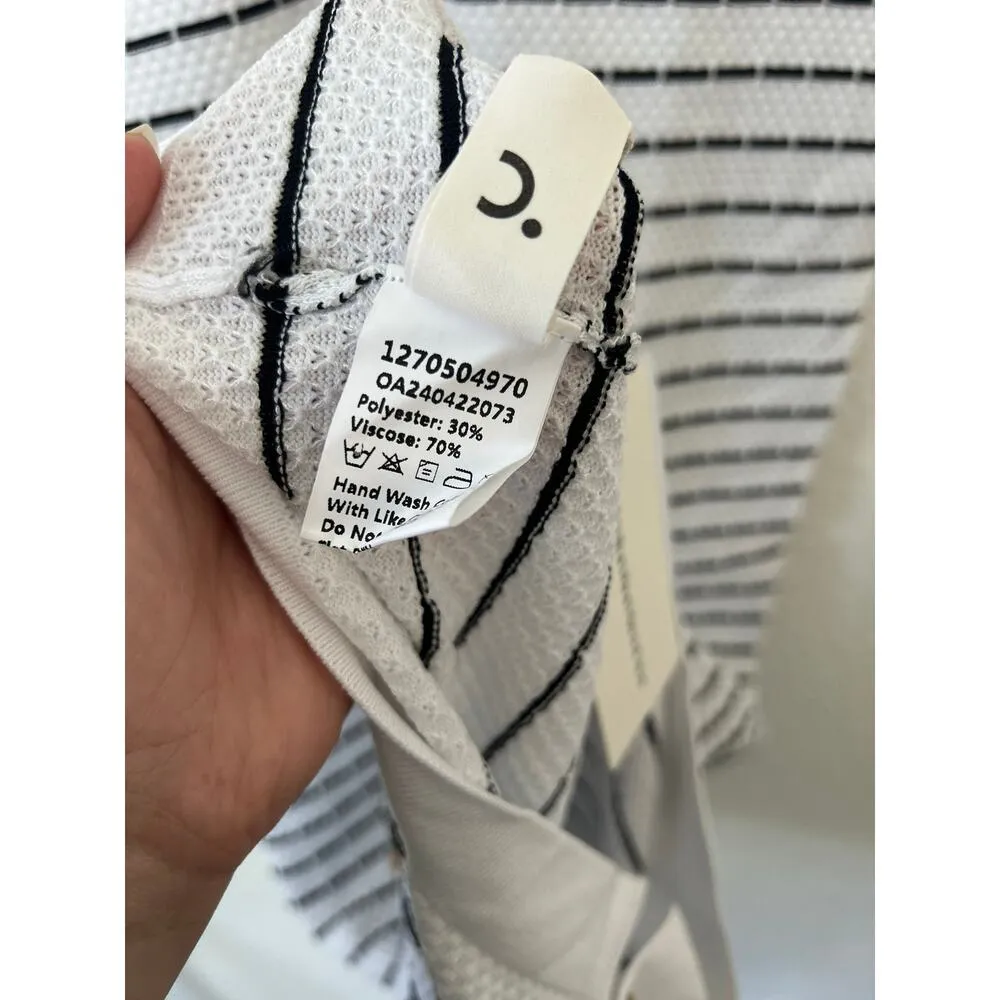 Commense Old Money Striped Metal Button Sleeveless Maxi Sweater Dress S NWT - Image 6