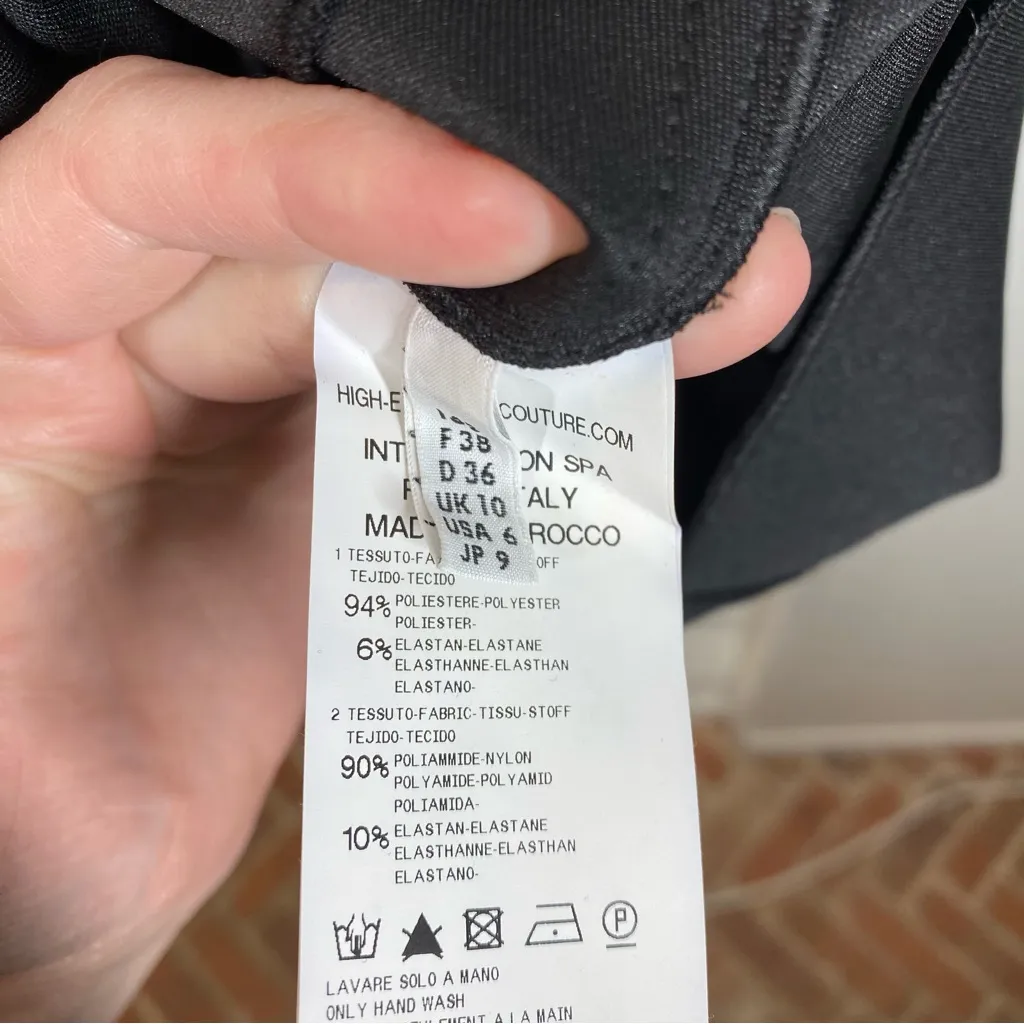 High Tech Everyday Couture Scuba‎ Sheath Dress Black Size 6 office career work - Image 4