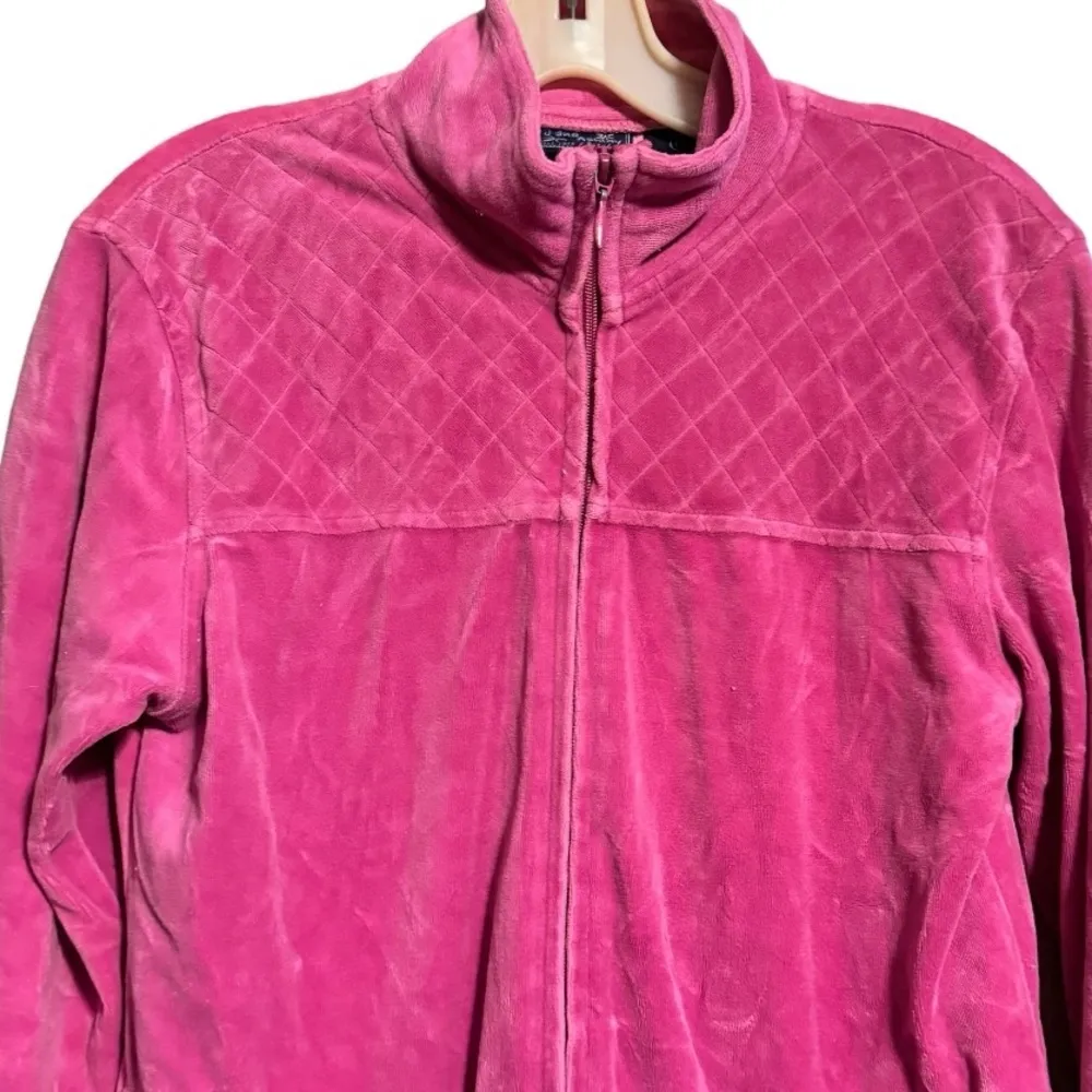 Vintage Jane‎ Ashley Petite Pink Velour Jacket Size undefined - Image 2