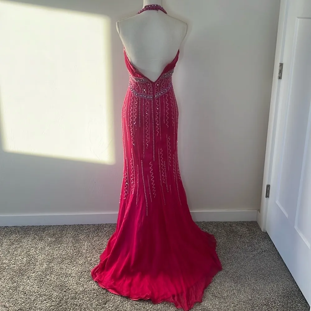 Vintage 90s Prom Dress Pink Size 4 - Image 5