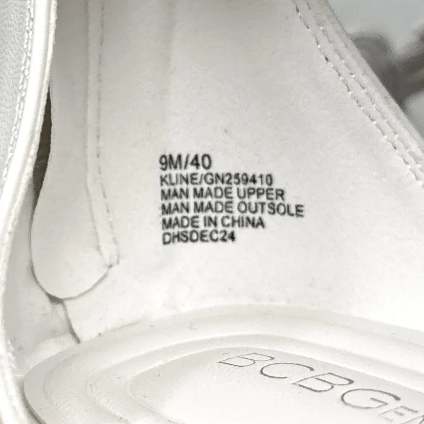 NEW BCBGeneration Kline Embellished Toe Ring Strappy Square Toe Flat Sandals 9 - Image 8