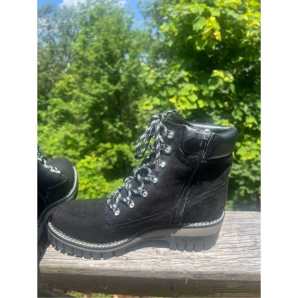 JLO Jennifer Lopez Aceser Combat Boots, Women's Sz 9 Black NWB - Image 5