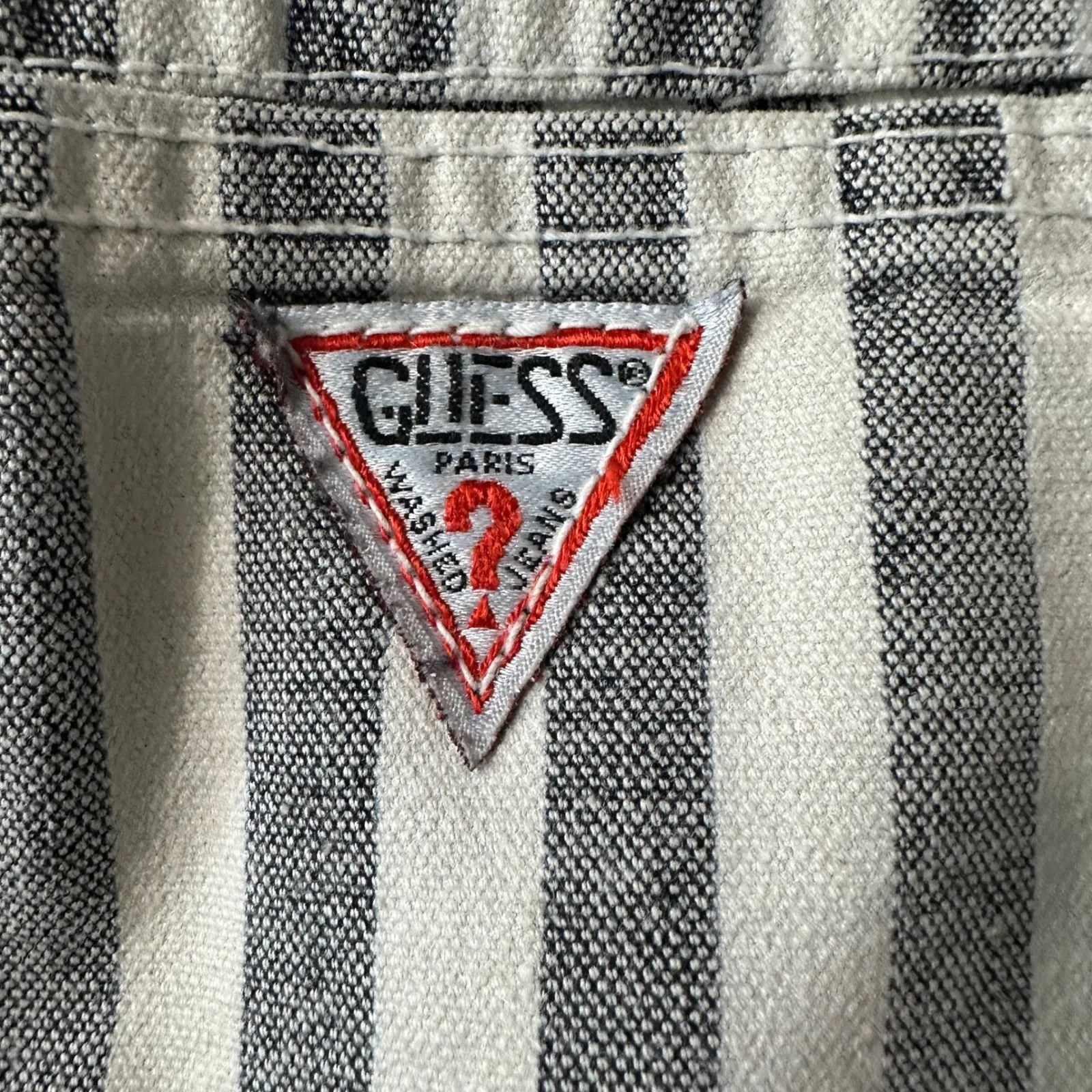 Vtg GUESS Georges Marciano Striped Jeans 29 High Waist 90s Y2K Punk Denim Rocker - Image 5