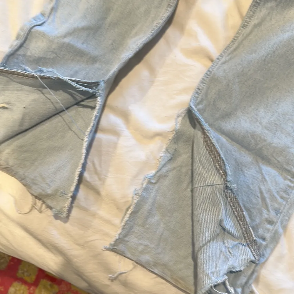 ZARA straight leg ripped denim - Image 7