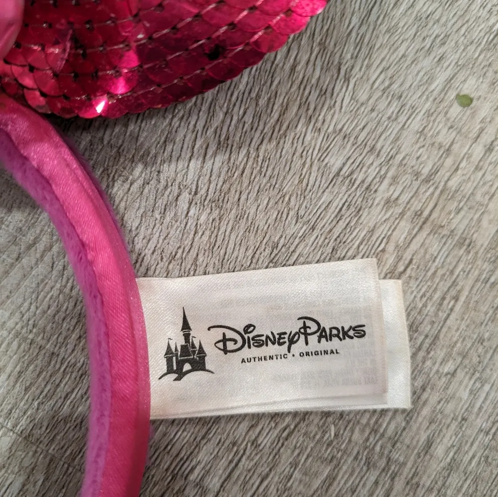 Disney Parks Pink Sequin Minnie Mouse Disney Ears Headband - Image 2
