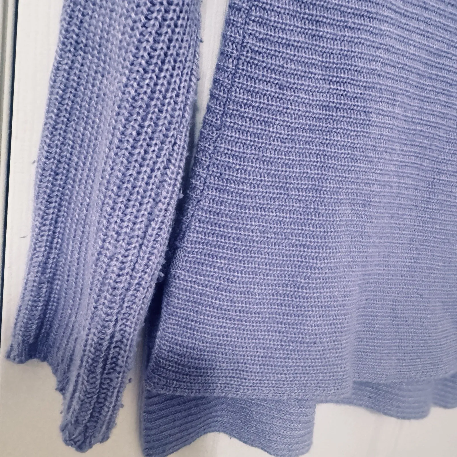 Bartolini Made In Italy Wool Cashmere Turtleneck Sweater Lavender Purple Size S - Image 3