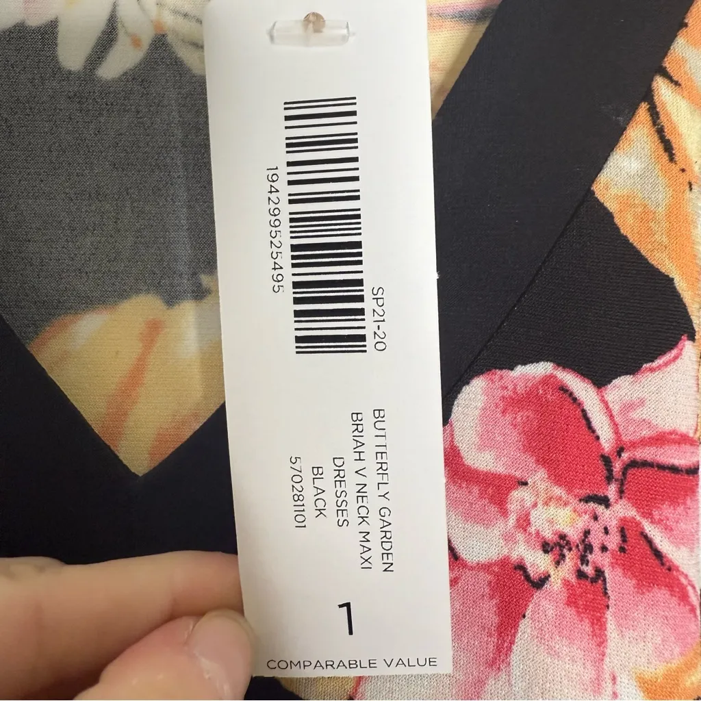 Chico’s Briah V-Neck Sleeveless Maxi Dress – Size Medium (1) – NWT - Image 5