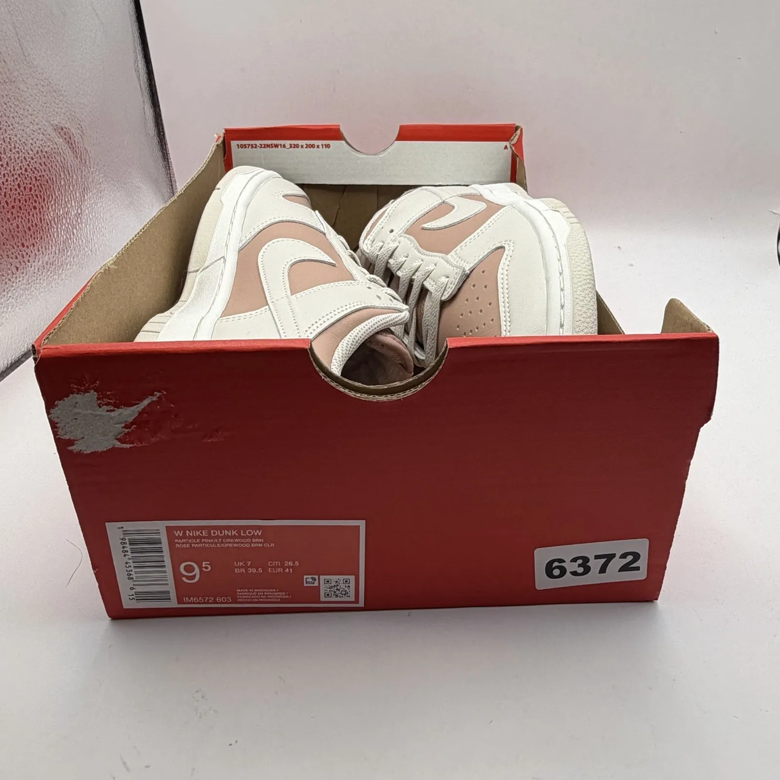 New Womens 9.5 Nike Dunk Low Particle Pink/Lt Orewood Brown Sneaker IM6572-603 - Image 11