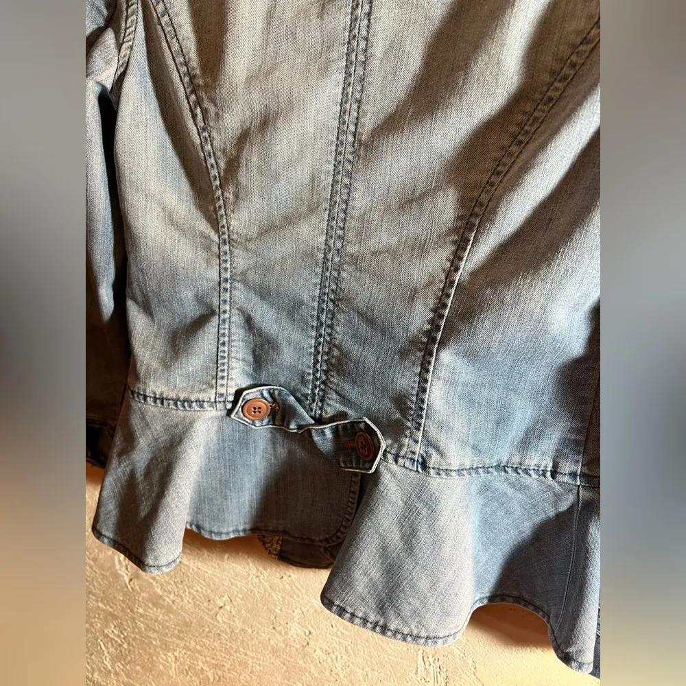 Anthropologie Pilcro denim jacket, no 6, festival blazer style w details-ptp 17 - Image 16