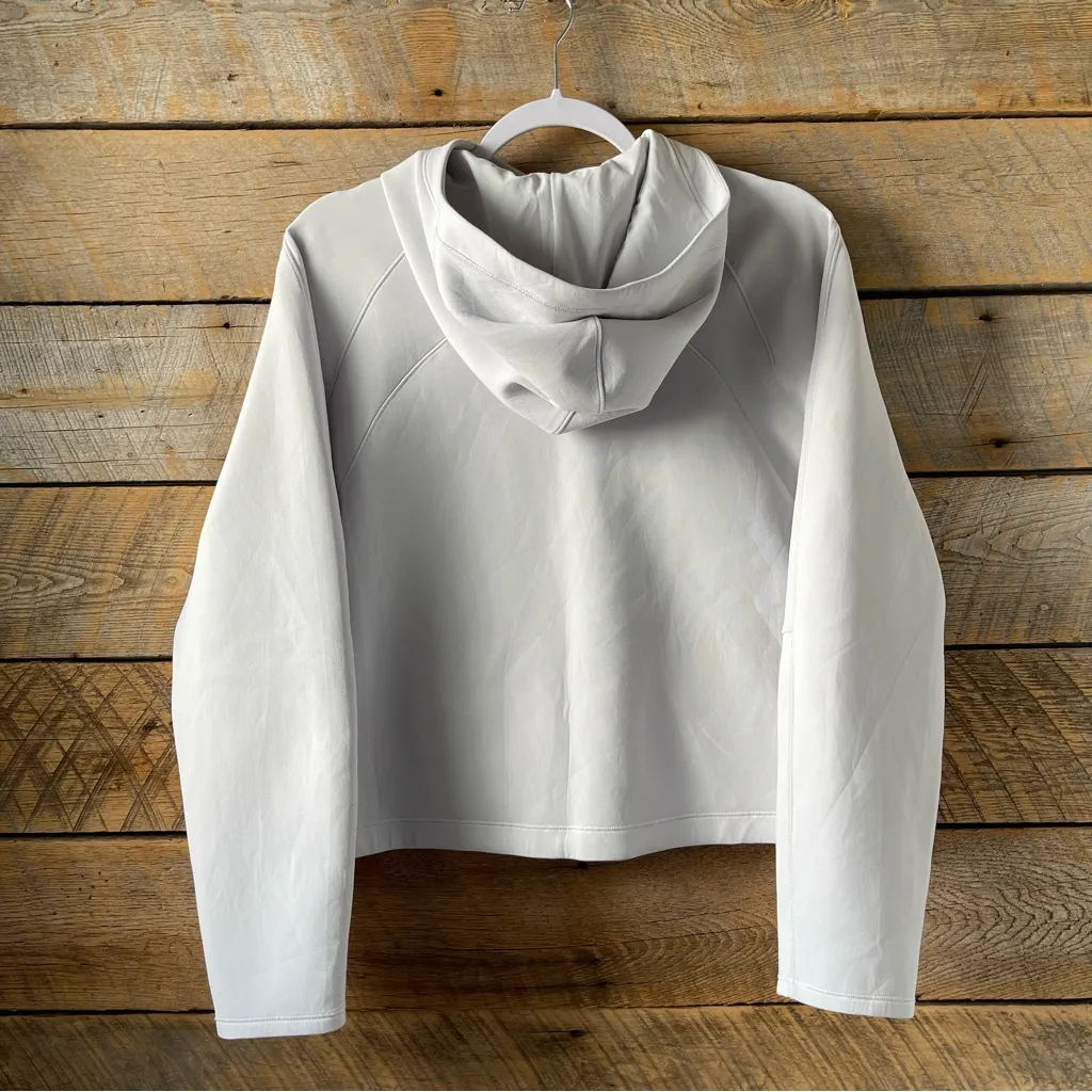 Lululemon Women's AirWrap Pullover Hoodie Lightweight Sweatshirt Alpine White 8 - Image 4