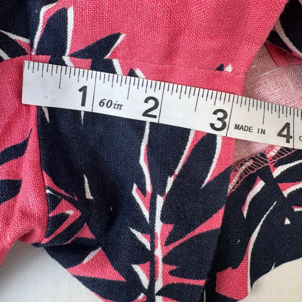 J. Crew Women's 3" printed boardwalk pull-on short pink blue size 2 - Image 15