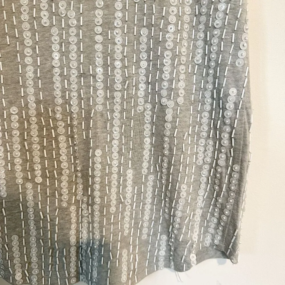 Joe's Jeans Gray Sequin Tank Top - Size: Small - Image 5