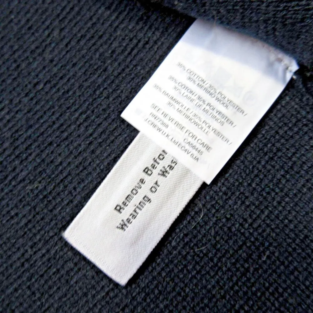 NWT J.Crew Sophie Open-Front Sweater Blazer in Navy Blue Knit Cardigan XS $148 - Image 3