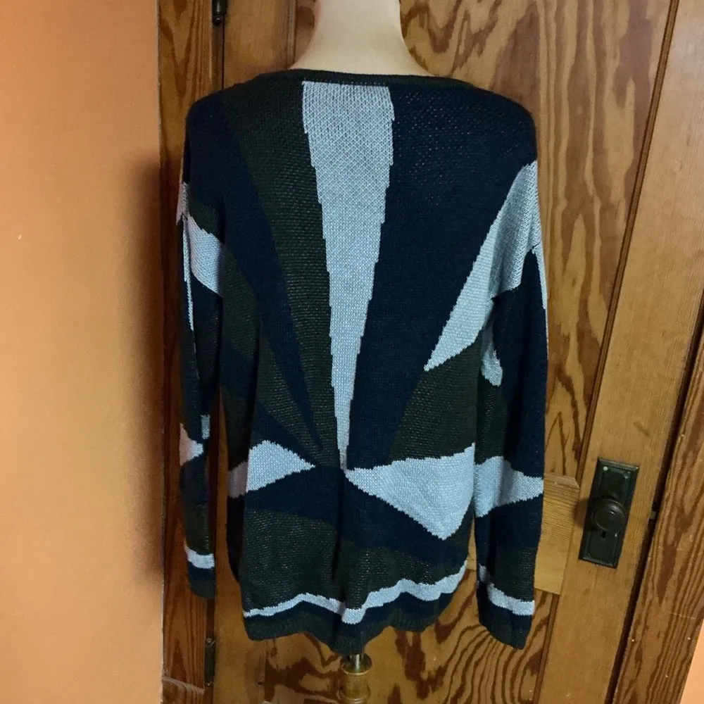 Vtg 90s patchwork print slouchy sweater Size L - Image 10