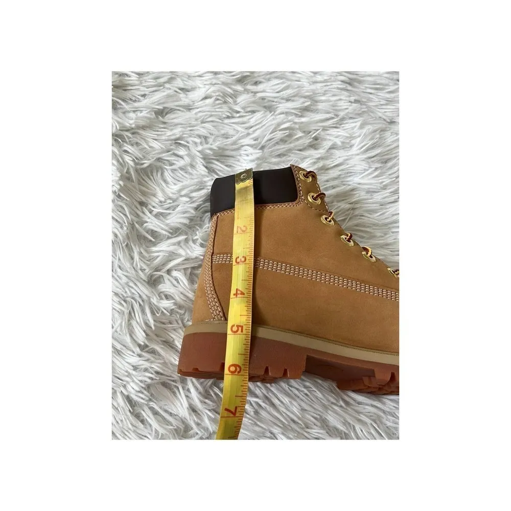 Timberland 6" Premium Waterproof Boots Wheat Nubuck size 4.5 Juniors - Image 11