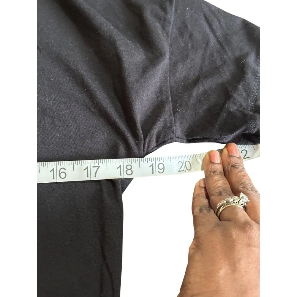 Justice Black Hooded Short Sleeve Graphic T-Shirt "Weekend I Love You" Size 20 - Image 5