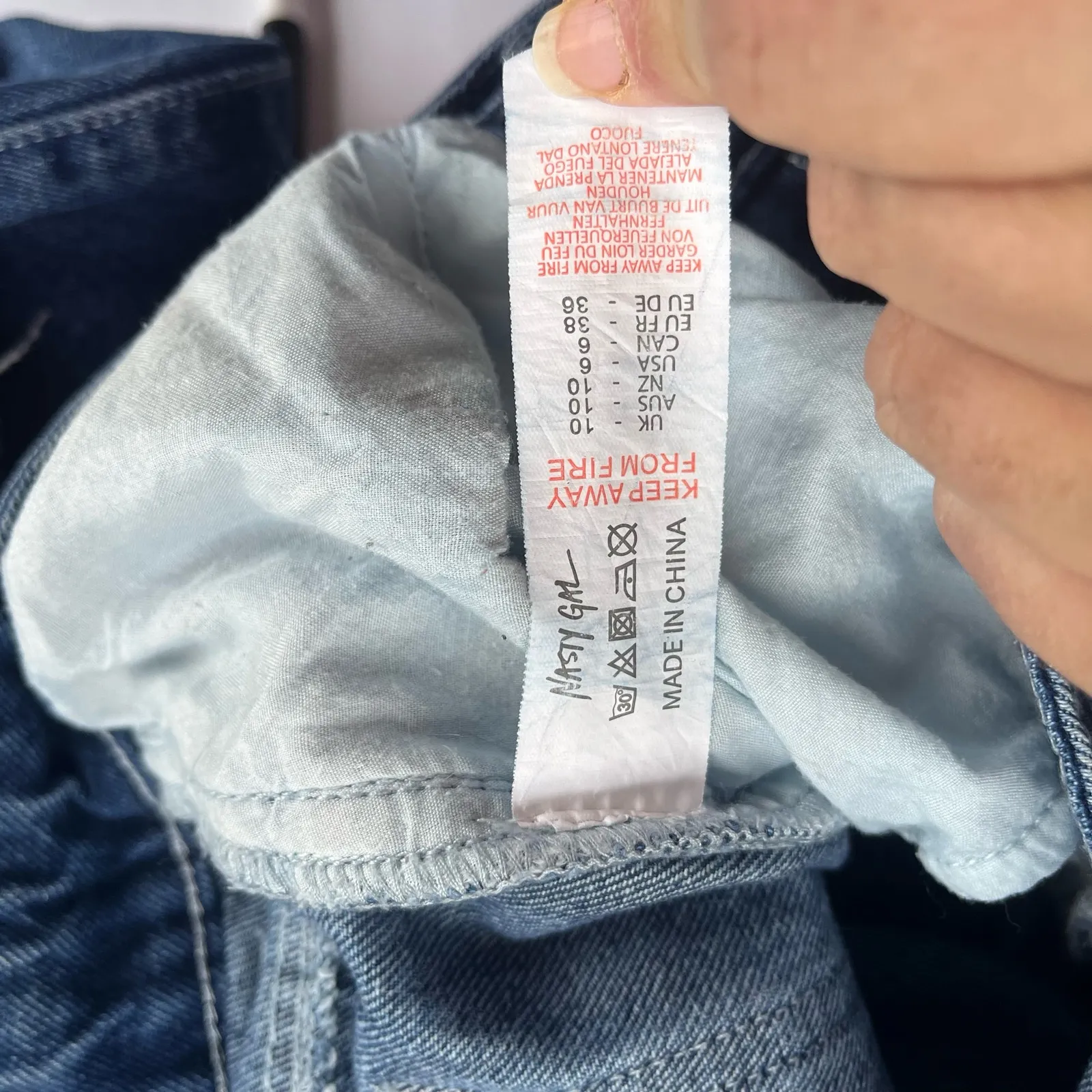 Nasty Girl Patchwork Womens Jeans Sz 6 Y2K Grunge Street Festival High Rise Edgy - Image 11