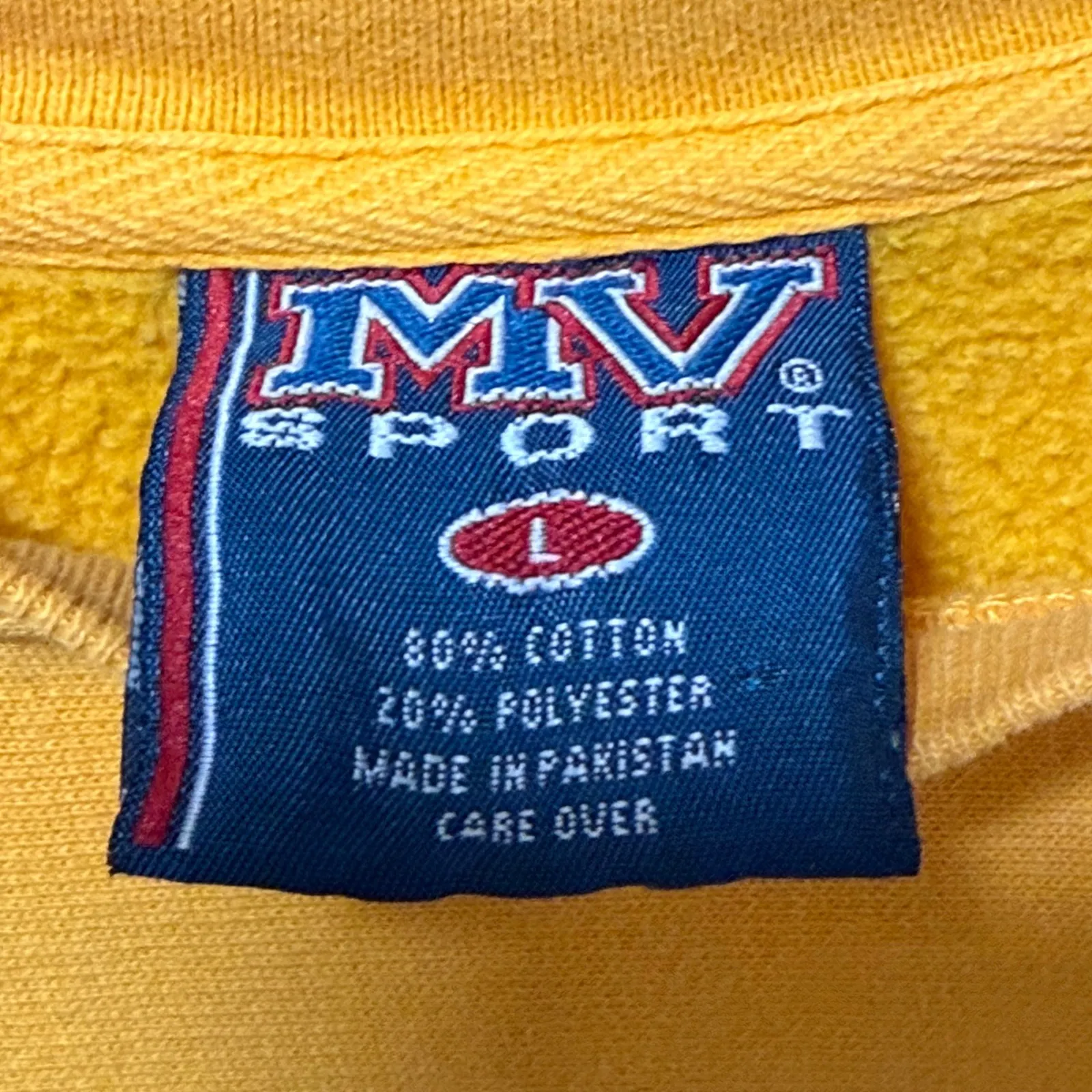 MV Sport Newport Beach California Yellow Crewneck Sweatshirt Women's L - Image 7