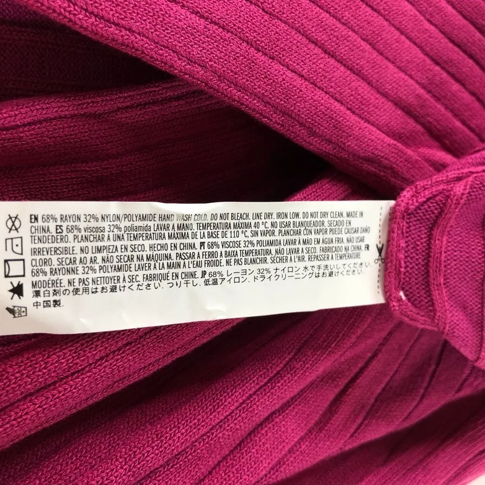 Forever 21 Womens Sweater Dress Ribbed Crossover Sleeveless Purple 3X - Image 4