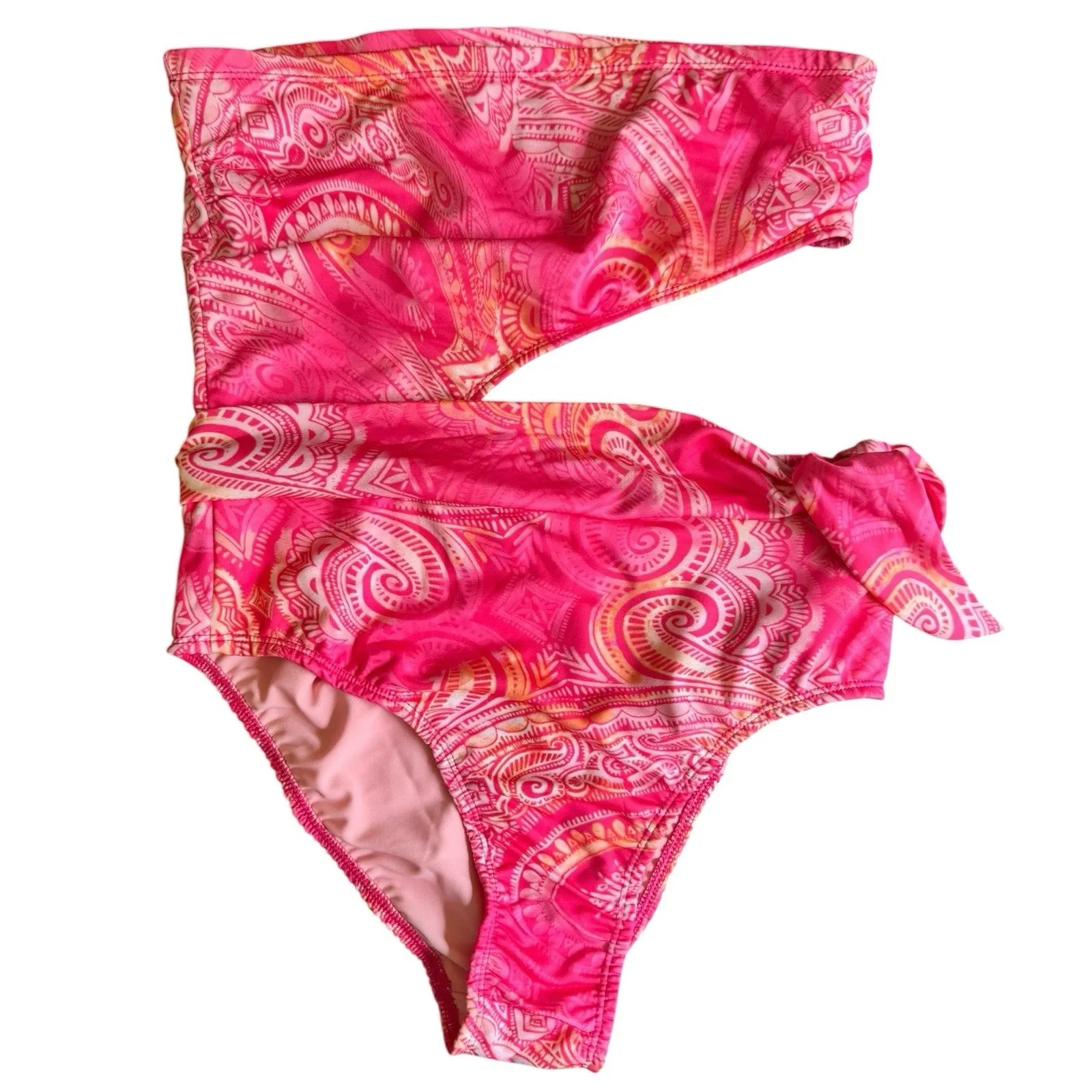 Ramy Brook NWT  Seashell Pink Strapless Cut Out One Piece Bathing Suit Size Small - Image 4