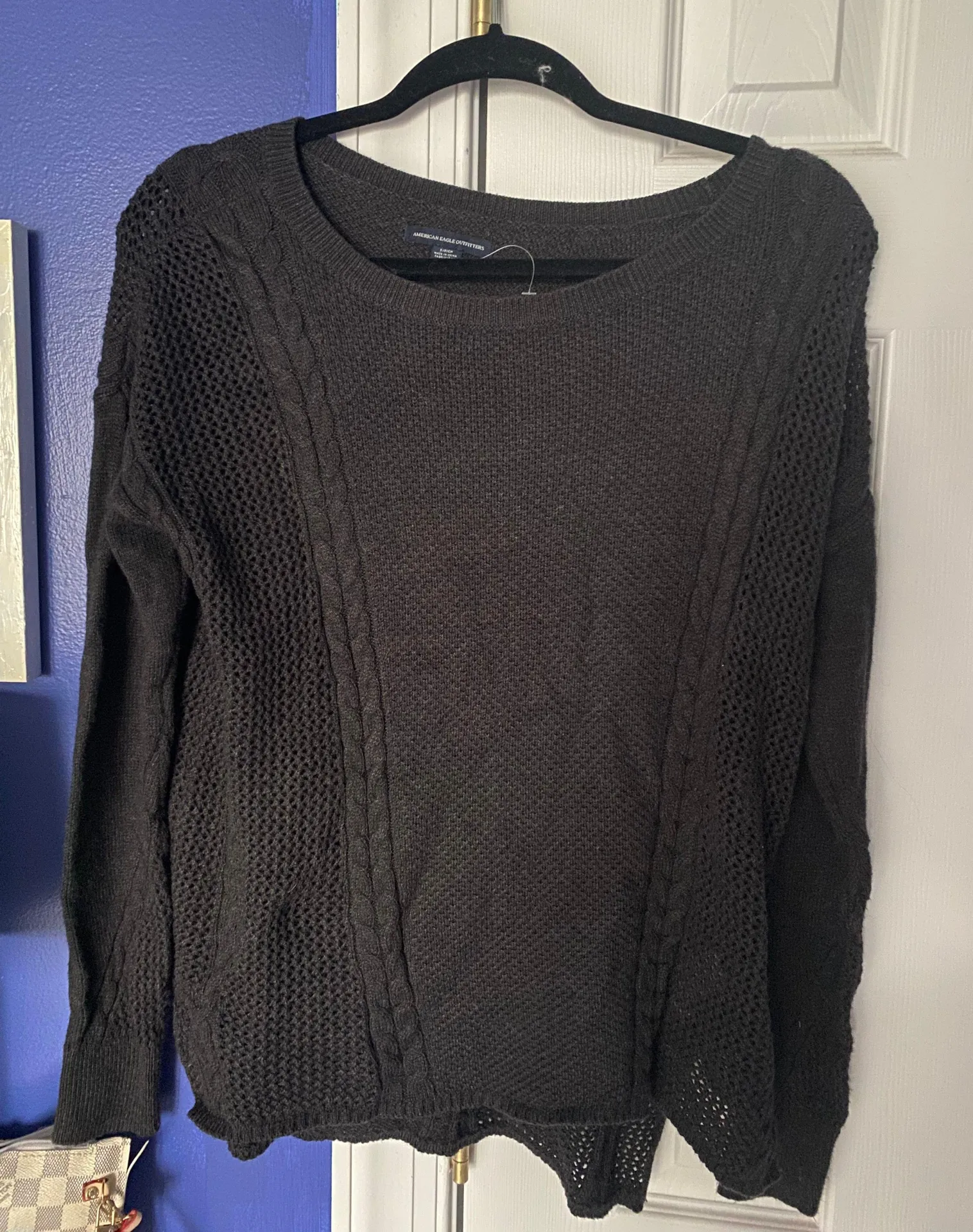 American Eagle Black Knitted Sweater - Image 2