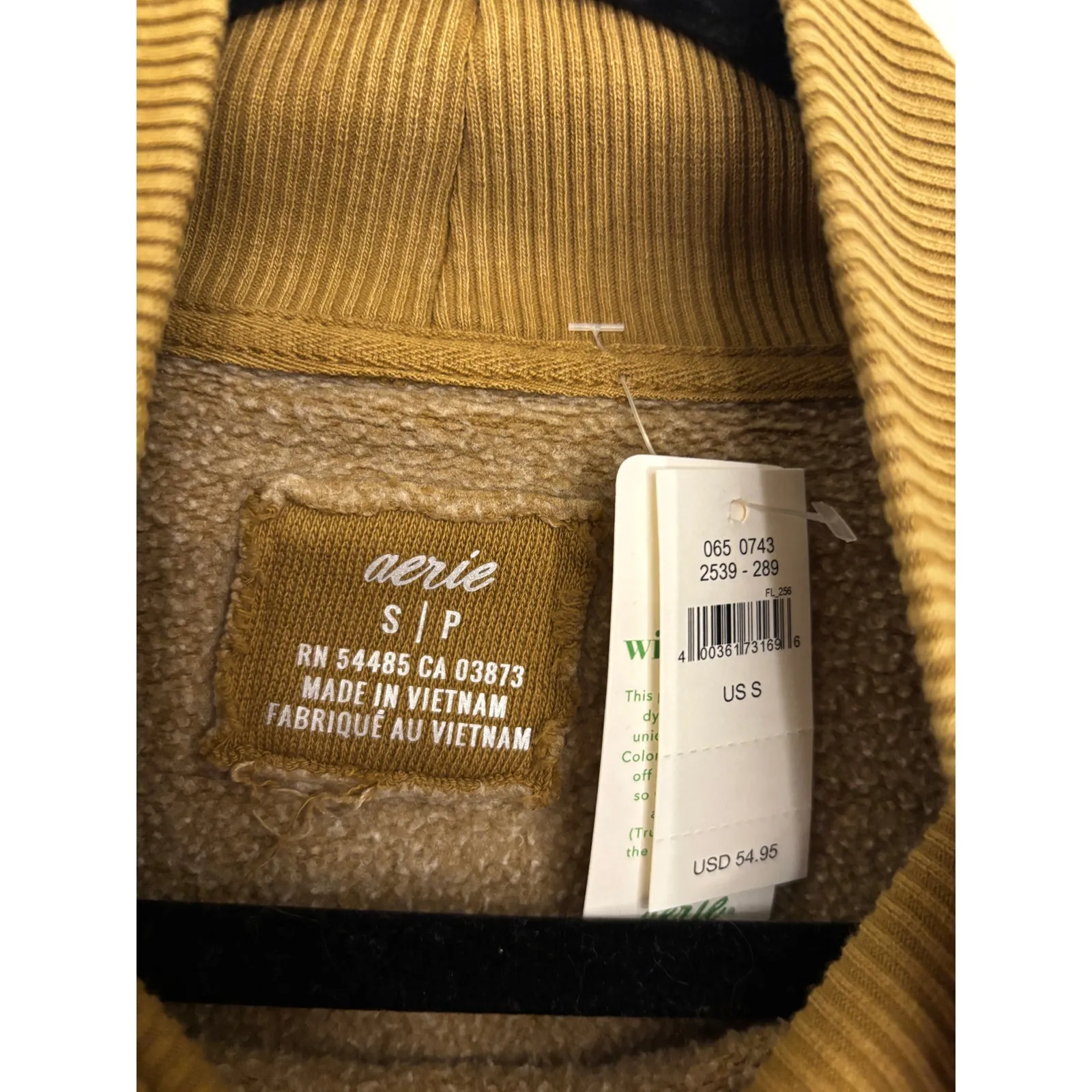 Aerie Sweatshirt Womens Small Mountain Season Mock Neck Oversized Brown NWT - Image 5