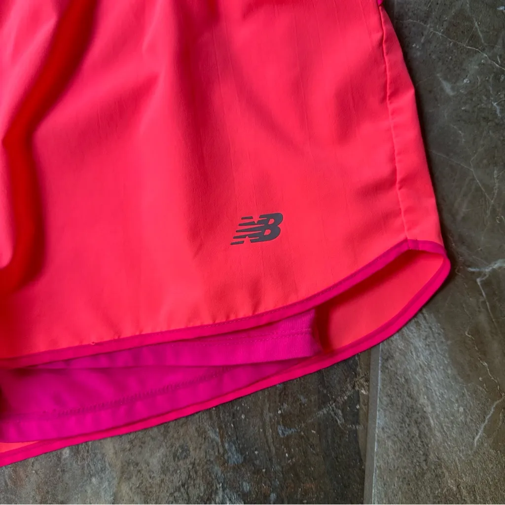 New Balance Bright Pink Athletic Shorts Women’s Size Large - Image 2