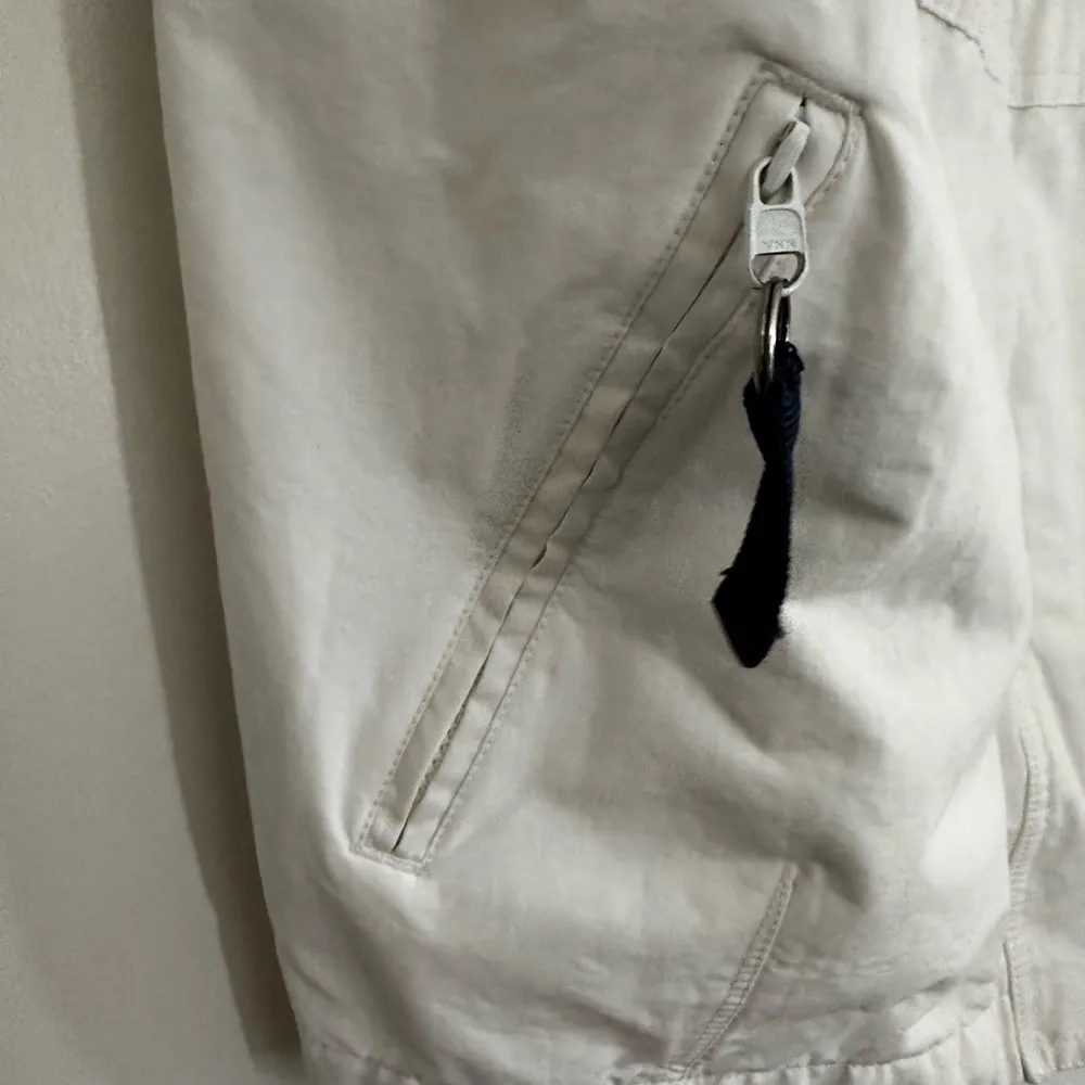 VTG 90’s Y2K LL Bean Jacket Womens L White Nautical Windbreaker Sailing Hooded. Size L - Image 11